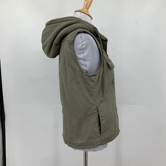 Volcom Vest Womens XS Extra Small Ivy Pile Lined Detachable Hood Snap Buttons - Picture 6 of 16